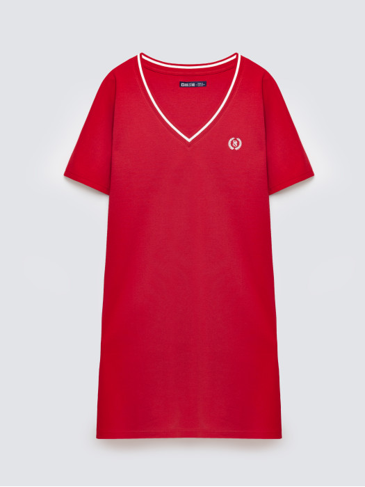 Červené dámske šaty ZORKANA 603